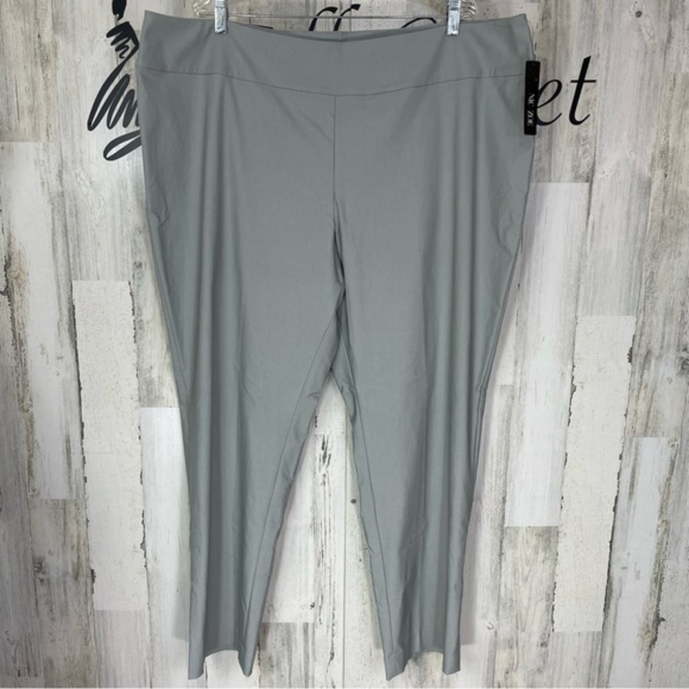 Nic+Zoe Gray New With Tag Skinny Leg Career Work‎ Pants Sz 24W